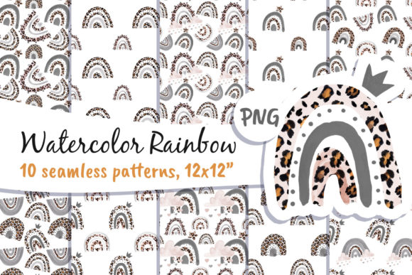 Download Rainbow Leopard Skin Digital Paper - Premium Resources
